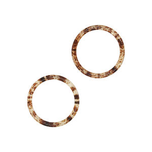 Hebilla de lazo de plástico de resina para conector de bikini, anillo redondo personalizado, diseño DIY, directo de fábrica - Product Image 3