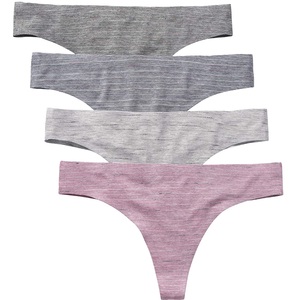 Bragas de Bikini sexis de algodón de alta calidad para mujer, tangas de tiro bajo de encaje sólido, bragas de punto transpirables con bolsillo a prueba de fugas - Product Image 4