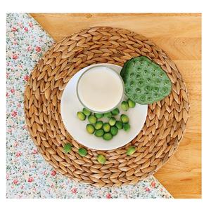 Napperon de table en rotin, imperméable, table ronde tressée, données en or 99 - Product Image 3