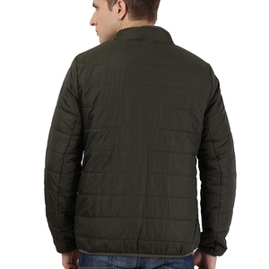 Vestes d'hiver matelassées pour hommes, décontractées, fines, à capuche, écologiques, respirantes, fermeture éclair, service OEM, impression en relief, taille XL - Product Image 2