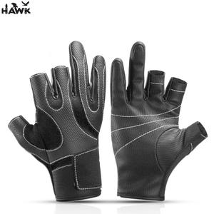 Offre Spéciale Gants de sport cycliste à 3 doigts Gants de pêche imperméables en néoprène avec lumière LED Design antidérapant Bon prix - Product Image 4