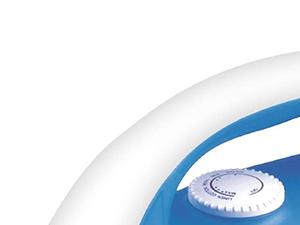 Plancha seca Reve de 1000 vatios para uso doméstico Plancha eléctrica blanca y azul de alta calidad con soleras de cerámica - Product Image 2