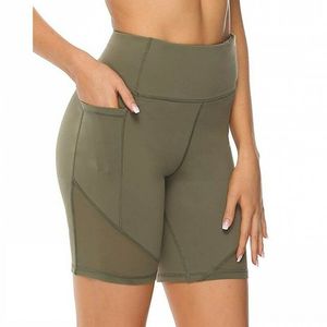 GSC SPORTS Women Sports Yoga Shorts Mobile Pocket High Waist Compression Base Layer Slim Fit Tight <b>Pants</b> Breathable Quick Dry - Product Image 5
