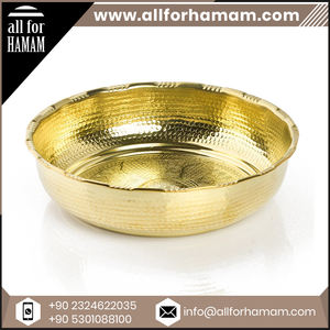 Cuenco de hammam turco tradicional de Color latón Natural ecológico de calidad superior cuencos de baño elegantes para baño de Hotel familiar - Product Image 2