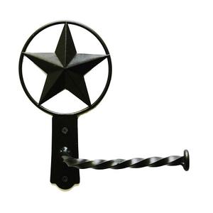 Porte-papier hygiénique de couleur noire en fer forgé avec porte-papier hygiénique de qualité supérieure pour une utilisation dans la salle de bain à domicile - Product Image 2