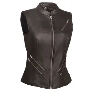 Genuine Leather Women's Vest