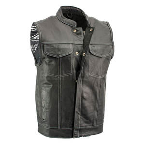 Veste en cuir d'hiver respirante et décontractée pour hommes, vêtements d'extérieur élégants de haute qualité - Product Image 1