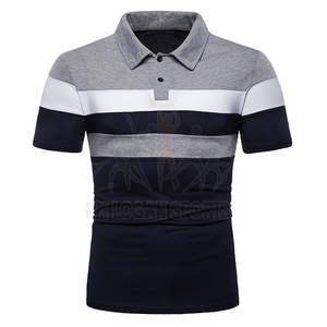 T-shirts de golf uni avec logo pour hommes, vente en gros, bonne qualité - Product Image 2
