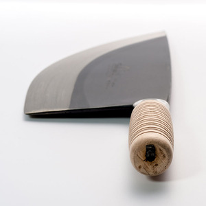 Couteau de boucher en acier noir à manche en bois JAYA MATA 9-1/2 pouces - Épais (JM554-2) - Product Image 3