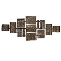 Décoration Murale Haut de Gamme en Métal Massif Argent Vieilli, Design Unique et Moderne, Écologique et Durable, Nouveauté Tendance pour la Maison