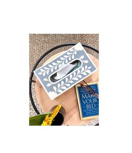 Porta Cajas de Pañuelos de Papel con Incrustaciones de Hueso para el Hogar, Redondo, Cuadrado, Rectangular, para Tamaño Personalizado y Precio Económico con Acabado Pulido - Product Image 1