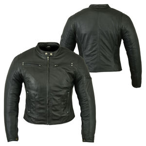 2025 automne nouveauté veste pour femme en cuir PU noir personnalisée pour l'hiver en plein air pour la moto avec plusieurs conceptions - Product Image 5