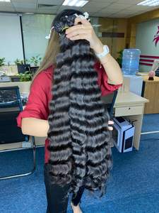 Extensiones de cabello humano de una sola hebra de trama de cabello Remy ondulado camboyano y vietnamita para estilos inspirados en el agua y el océano - Product Image 5