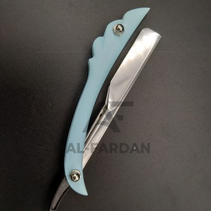 มีดโกนใบมีดเดี่ยวของผู้ชายใบมีดสแตนเลสสีฟ้าท้องฟ้าพร้อมคุณลักษณะด้านความปลอดภัยด้ามจับพลาสติกโลโก้ออกแบบได้ตามต้องการ - Product Image 4