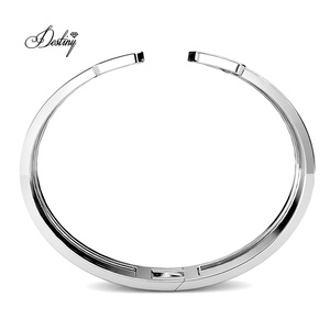 Daisini Luxury Tatiana T Brazalete abierto Brazalete adornado con cristales <span class=keywords><strong>Swarovski</strong></span> 925 Accesorio de mujer de plata esterlina - Product Image 5