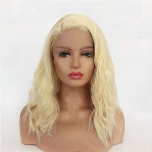 HAMDAAN IMPEX Doux Indien Remy Extensions de Cheveux Humains 613 Blonde Frontale Dentelle Perruque Directe Inde Vague Style Corps Modèle Frontal Dentelle - Product Image 4