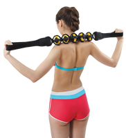 ALLWINWIN MRP05 Corde de massage - 5 balles, sangle en TPR, rouleau pour le dos et les muscles