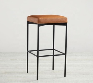 Metal and Leather Backless <b>Bar</b> and Counter <b>Stools</b> Handmade Commercial Buyers Hotel Restaurant Indoor Outdoor Modern 2023 Best - Product Image 4