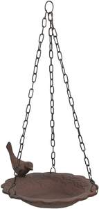 Bain d'oiseau suspendu en cuivre massif pour décor de jardin - Product Image 2