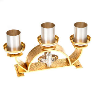 โคมระย้าสองข้อบกพร่องข้ามและรังสีคริสตจักรอุปกรณ์ Brassworld อินเดีย - Product Image 3