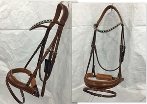 บังเหียนม้าหนังเยอรมันผลิตภัณฑ์ม้าคุณภาพสูง - Product Image 3