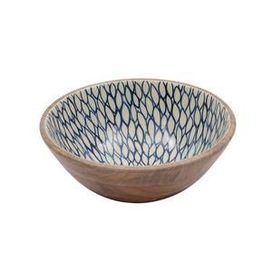 Tazón redondeado de almacenamiento de palomitas de maíz, tazón moderno y elegante, tazón para servir contenedor de fruta de diseñador de esmalte de madera maciza de la mejor calidad - Product Image 1