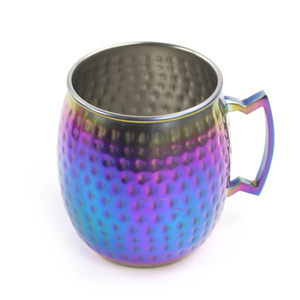 Tazas de Cerveza de Cobre Martillado con Asa de Latón, Diseño de Tendencia, Vajilla Ecológica para Bar, Taza Moscow Mule, Precio de Exportación - Product Image 2