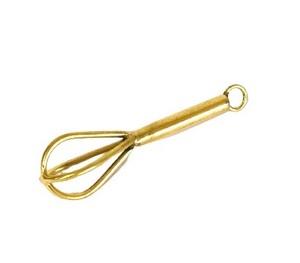 METAL GOLD <b>KITCHEN</b> EQUIPMENT MINIATURE CHRISTMAS HANGING <b>ORNAMENT</b> for CHRISTMAS DECORATION LUXURY BRASS - Product Image 1