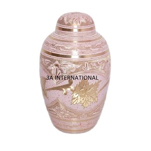 Urnes commémoratives en laiton gravées à la main, forme et taille personnalisées, pour cendres humaines, accessoires funéraires sur mesure - Product Image 1
