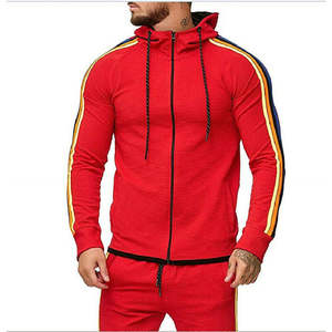 Sweat à capuche zippé personnalisé et pantalon Ensemble de survêtement pour hommes Jogger de sport Jogging Active Bottoms - Product Image 1