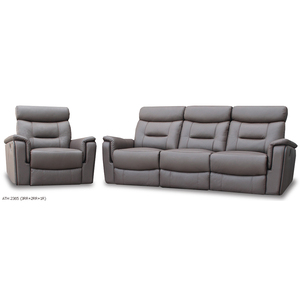Sofá Reclinable Moderno de Lujo, Muebles Contemporáneos para Sala de Estar, Diseño Modular en Cuero Genuino y Tela, 3RR+2RR+1R, Malasia - Product Image 1