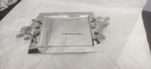 ถาดเสิร์ฟอาหารเคลือบเงินสำหรับบ้านโรงแรมและร้านอาหารจานเสิร์ฟอาหารจานสแตนเลสทันสมัย - Product Image 5