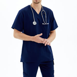 Uniforme médical d'hôpital, combinaison unisexe pour blouses médicale en tissu, uniforme de soins infirmiers pour médecins, tissu 65% polyester 35% coton - Product Image 3