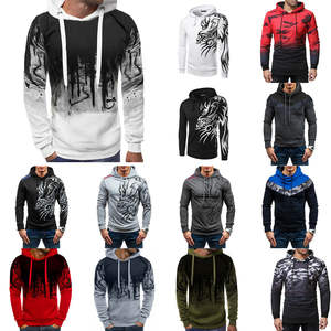 เสื้อฮู้ดสำหรับผู้ชายเสื้อฮู้ดผ้าฝ้าย100% ซับลิเมชันงานปักแบบสวมออกแบบโลโก้ได้ตามต้องการ - Product Image 3