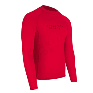 Camisetas de compresión de ajuste Atlético ligeras de color sólido de secado rápido de manga completa para hombre de la mejor calidad a la mejor venta - Product Image 2