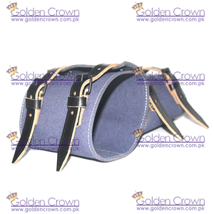 Polainas De Cuero Negro Azul Luftwaffe | Polainas de cuero negro de lona azul alemana | Polainas de cuero alemán - Product Image 2