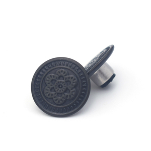 Prym 622211 Accessoires de couture Boutons en laiton antique personnalisés 17 mm sans couture pour jeans Lot de 8 - Product Image 2