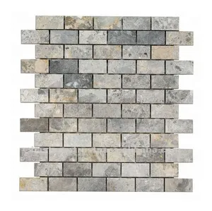 Fabrication de mosaïque en pierre de marbre multicolore poli, mosaïque en marbre blanc, meilleure vente du Vietnam,