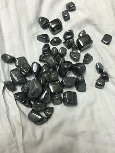 Hématite naturelle non percée, pierres roulées, pierres précieuses en vrac, vente en gros, approvisionnement en pierres précieuses pour la fabrication de bijoux, artisanat, cadeaux - Product Image 3