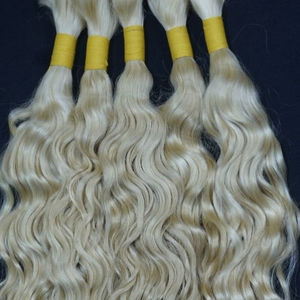 Extensions de cheveux indiens Remy cuticule brute alignée Double dessiné 613 paquets de trame blonde fermeture frontale I conseils haute qualité humaine - Product Image 2