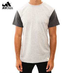 T-shirt unisexe à manches courtes au design épuré T-shirt basique noir à manches courtes T-shirt respirant vierge de couleur unie - Product Image 3