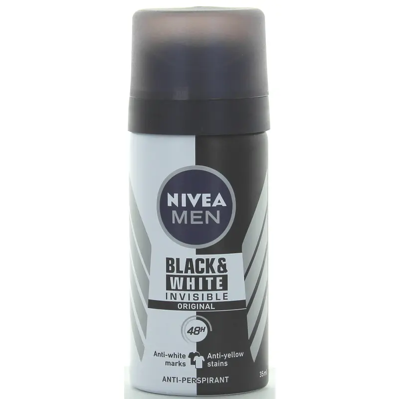 NIVEA FOR MEN DEO SPRAY INVISIBLE BLACK & WHITE 35 ML