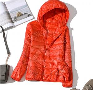 Chaqueta acolchada larga de gran tamaño para mujer, tela transpirable duradera cómoda de talla grande, temporada de invierno, acabado estampado teñido - Product Image 4