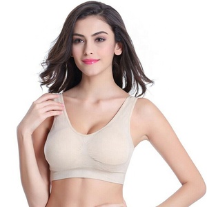 PIHA SPORTS Sujetadores deportivos sin costuras de alto soporte para mujer, espalda cruzada, de Spandex/Poliéster para entrenamiento, gimnasio, correr, yoga, fitness - Product Image 1