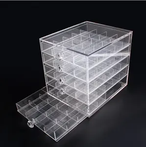 4/5 Drawer Acrylic Storage Box Watch Bracelet Cosmetics Organizer Pop Store Acrylic Jewelry Display Case Box