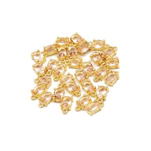 Collar Colgante Hecho a Mano Morganita Oval Cut Gemstone Charm Prong Style Conectores Latón Hallazgos Plateado MM Bead Proveedor Directo - Product Image 2