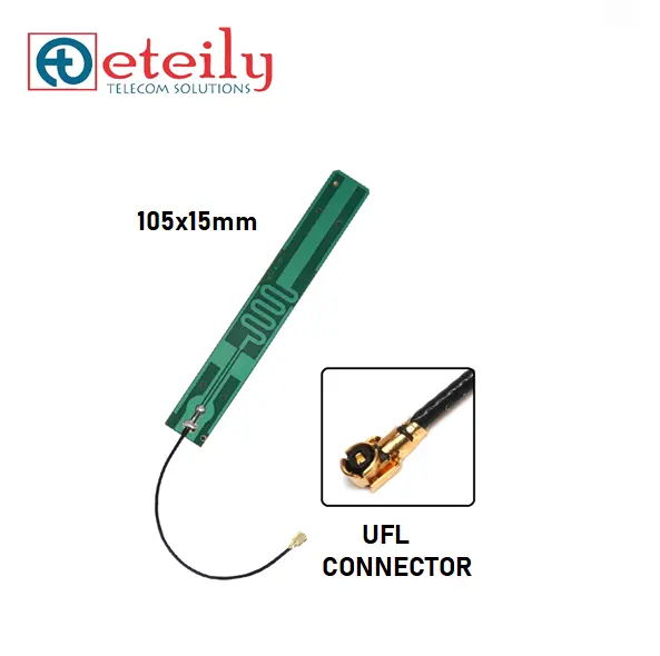 Antenne PCB interne compacte 4G à faible perte avec câble de 1.13mm + connecteur UFL Communication maison intelligente ETEILY fabriquée en inde