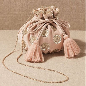 Stunning Designer Potli Bags | Beautiful Zardozi Embellished Work | <b>Unique</b> Party & Wedding <b>Handbag</b> Collection - Product Image 1