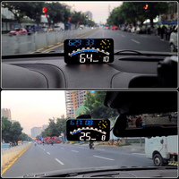 Afficheur tête haute (HUD) pour voiture avec compteur de vitesse et odomètre GPS pas cher de 5,5 pouces G10 avec horloge électronique automatique