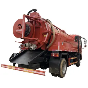 Hot Verkoop Sinotruck Howo 4X2 Riolering Zuigkracht Truck Gecombineerd Hoge Druk Jetting Water Truck